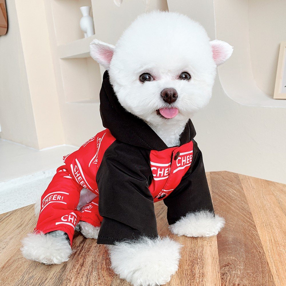 Зимовий комбінезон для собак Cheepet "Cheer" червоний — Фото 3