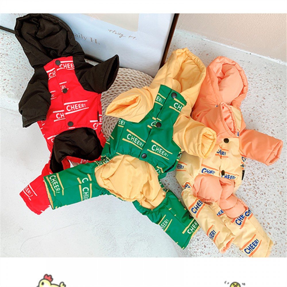 Зимовий комбінезон для собак Cheepet "Cheer" червоний — Фото 5