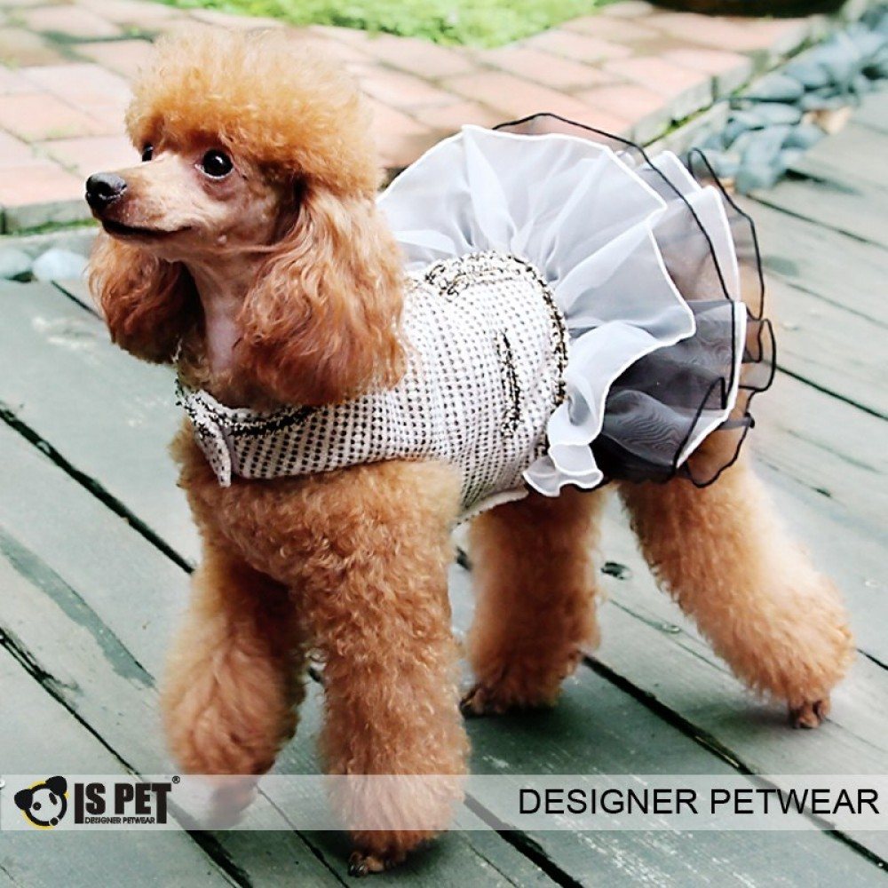 Сукня утеплена для собак Is Pet "Elizabeth dress" чорний — Фото 2