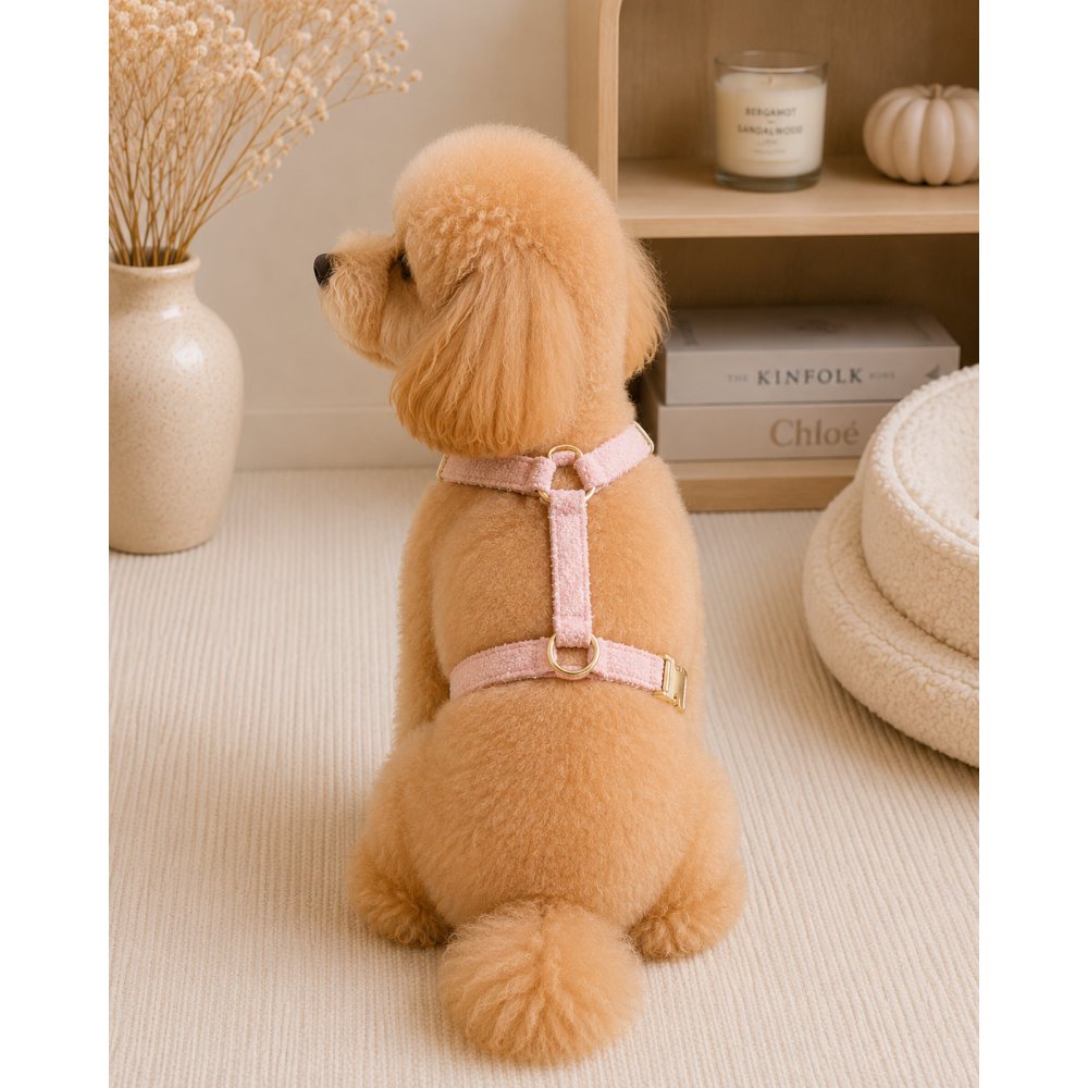 Шлейка для собак Teddy Premium рожева — Фото 1
