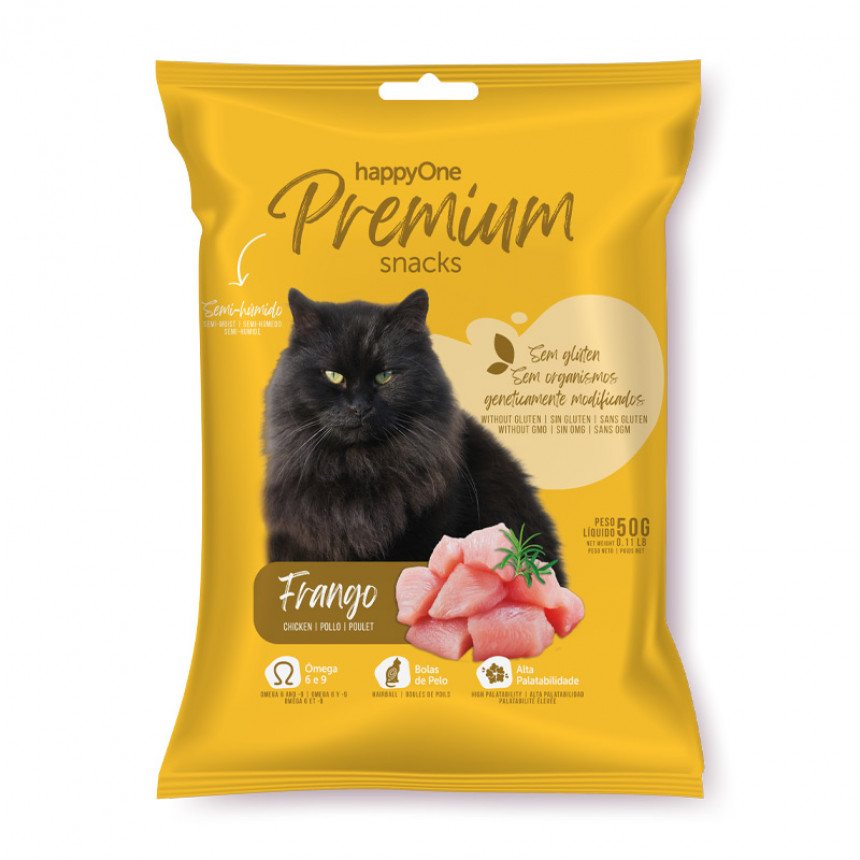 Ласощі для котів happyOne Premium Cat Snack Chicken з куркою — Фото 1
