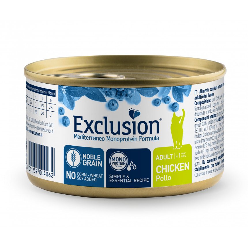 Exclusion Adult Chicken консерви для дорослих котів усіх порід з куркою — Фото 1