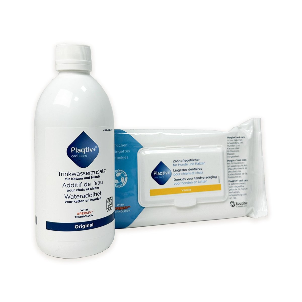Серветки для догляду за зубами котів та собак Plaqtiv+ Wipes — Фото 1