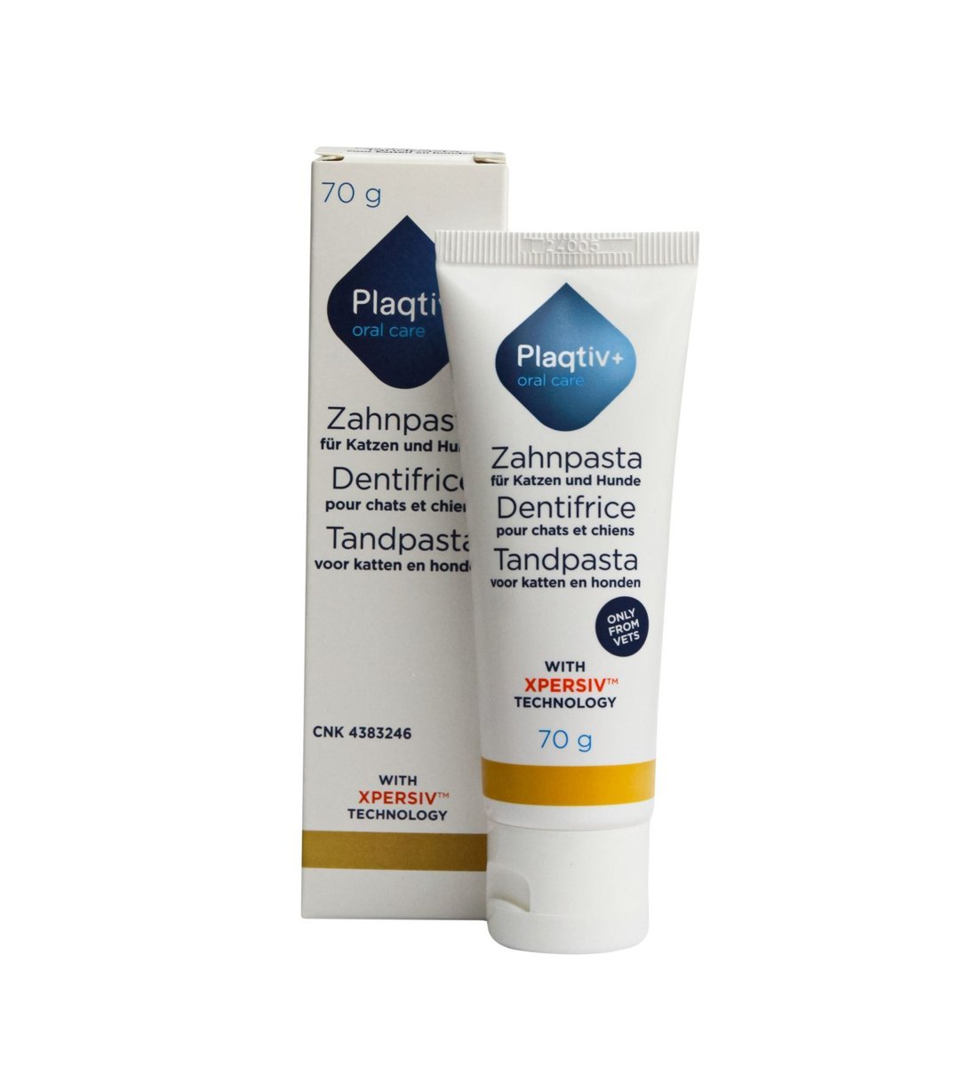 Зубна паста для гігієни ротової порожнини котів та собак Plaqtiv+ Toothpaste, 70 г — Фото 1