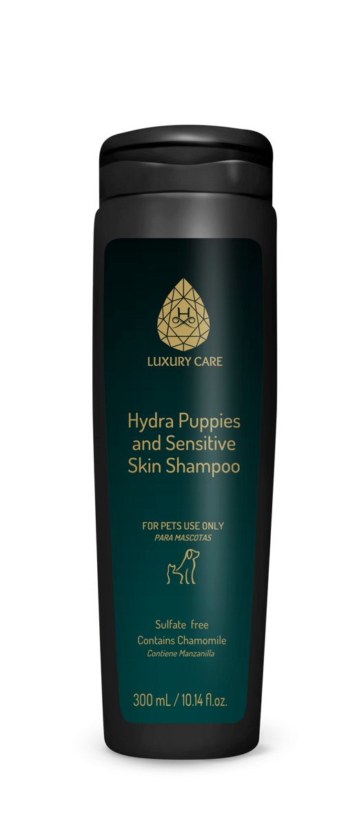 Шампунь для цуценят, кошенят та тварин з чутливою шкірою Hydra Luxury Care Puppies and Sensitive Skin Shampoo, 300 мл — Фото 1