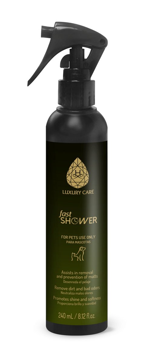 Шампунь без змивання для собак та котів Hydra Luxury Care Fast Shower, 240 мл — Фото 1