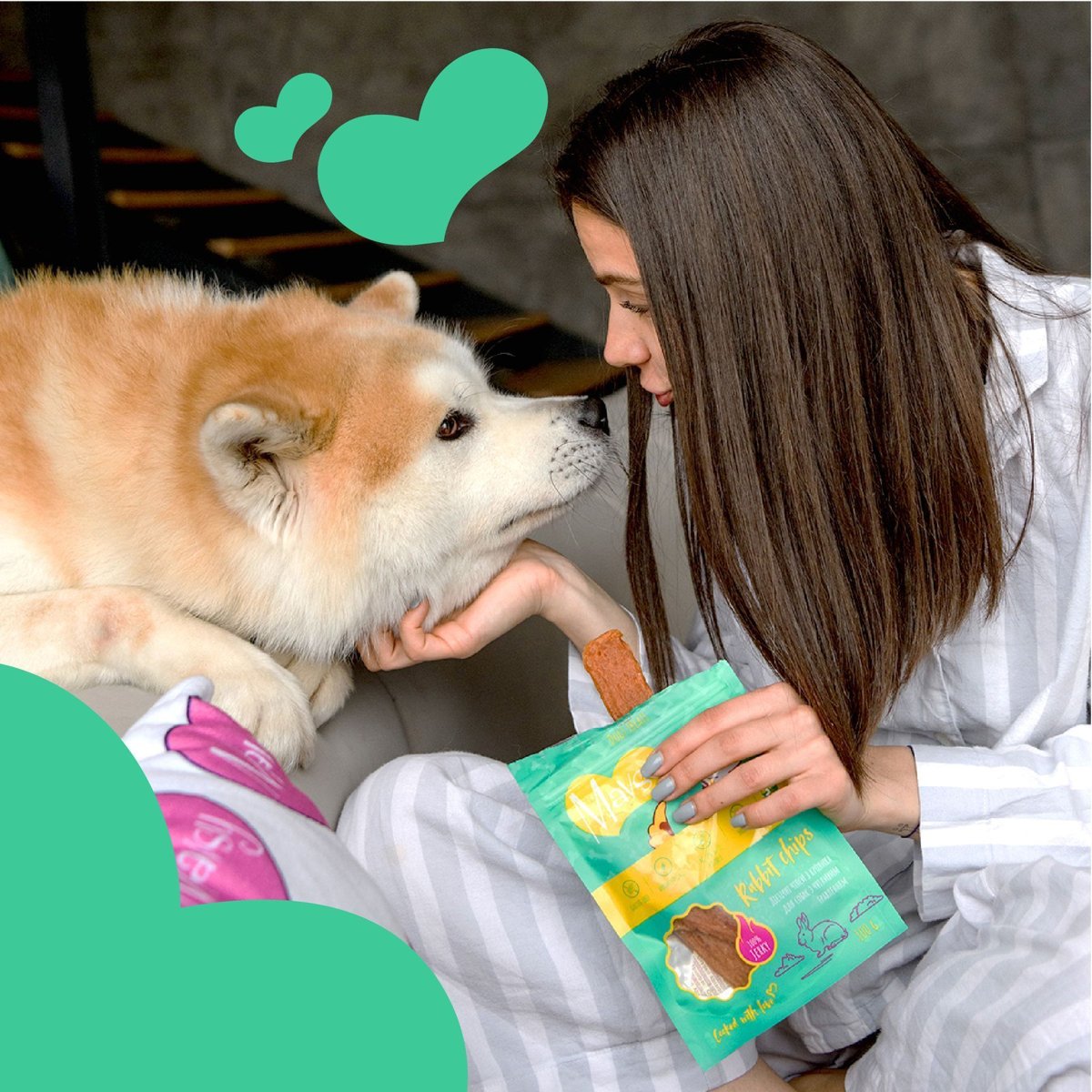 Ласощі для собак Mavsy Dried Rabbit Chip — дієтичні чіпси з кролика для собак з чутливим травленням, 100 г — Фото 6